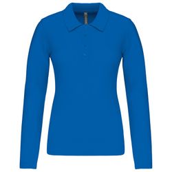 Langarm-Piqué-Polo für Damen