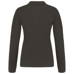Langarm-Piqué-Polo für Damen