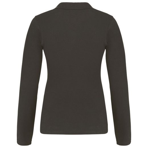 Langarm-Piqué-Polo für Damen