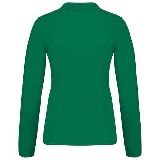Langarm-Piqué-Polo für Damen