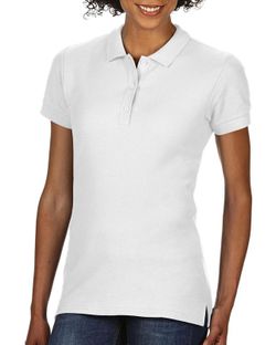 Women's double pique polo