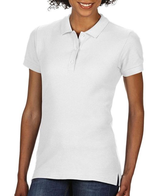Women's double pique polo