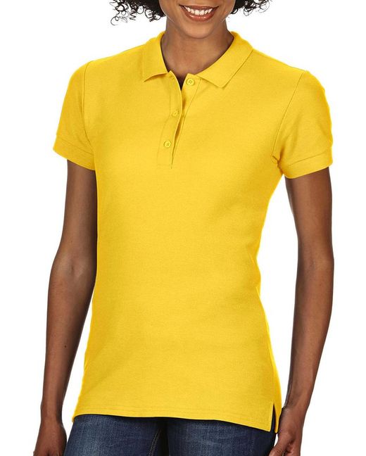 Women's double pique polo