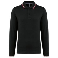 Langarm-Polohemd aus Piqué für Herren