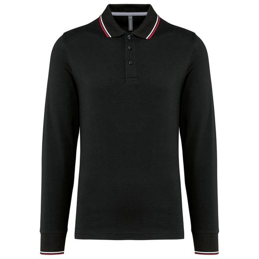 Langarm-Polohemd aus Piqué für Herren