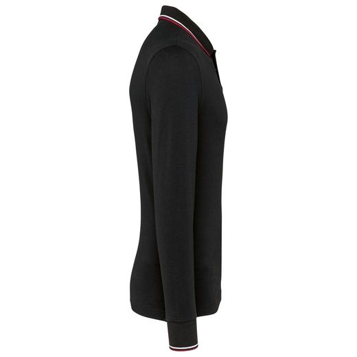 Langarm-Polohemd aus Piqué für Herren