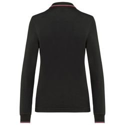 Langarm-Polohemd aus Piqué für Damen