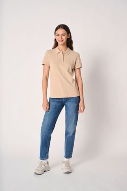 Damen Piqué-Poloshirt