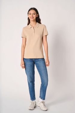 Damen Piqué-Poloshirt