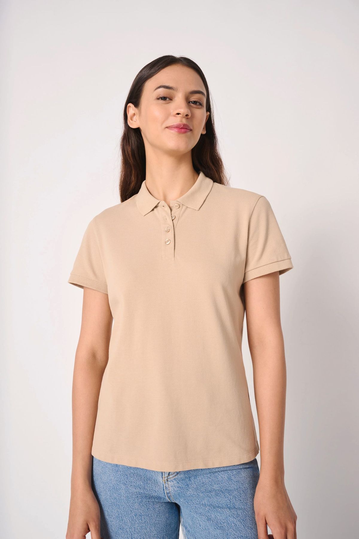 Polo punto piqué mujer Ideal Oxford Grey-L