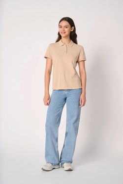 Damen Piqué-Poloshirt