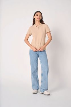 Damen Piqué-Poloshirt