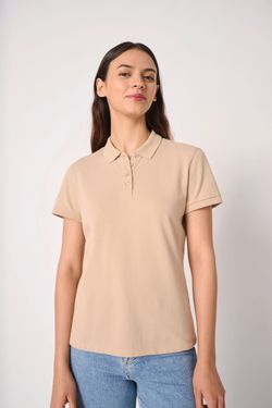 Damen Piqué-Poloshirt