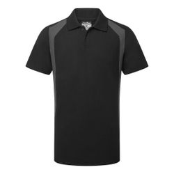 Polo PW2 de manga corta Negro