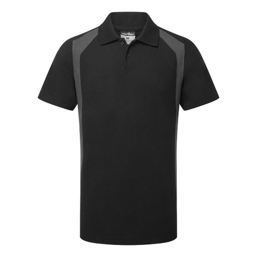 Polo PW2 de manga corta Negro