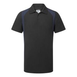 Polo PW2 de manga corta Negro