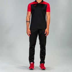 Polo Shirt Hobby Ii Black-Red S/S