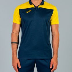 Polo Shirt Hobby Ii Navy-Yellow S/S