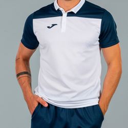 Polo Shirt Hobby Ii White-Navy S/S