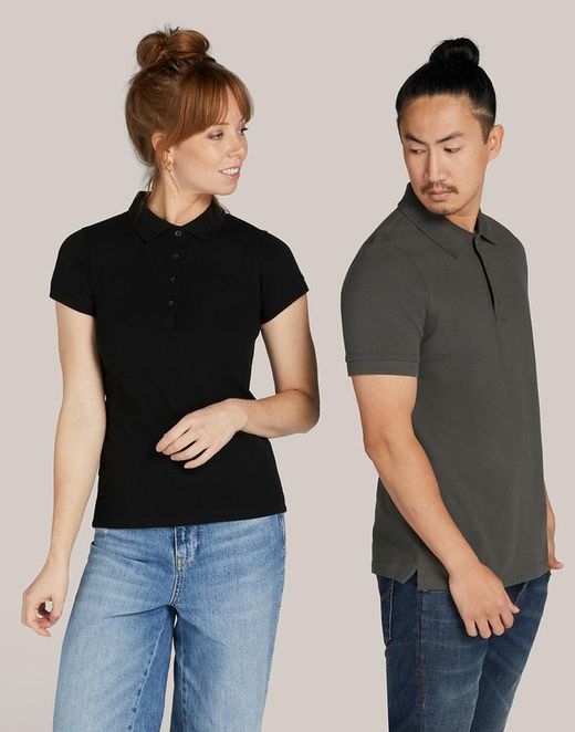 Polo Signature Stretch sin etiqueta hombre