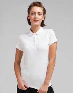 Polo da donna elasticizzata senza tag