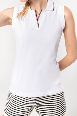 Polo sin mangas para mujer