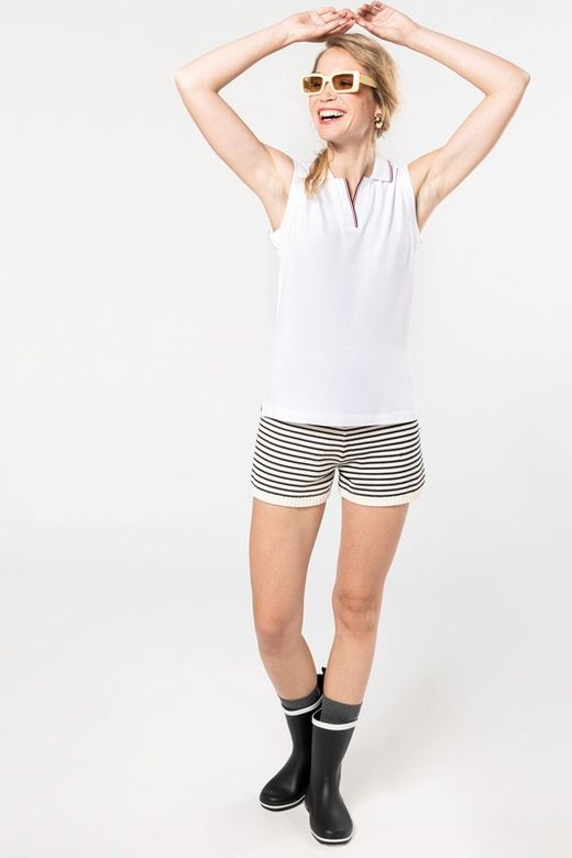 Polo sin mangas para mujer