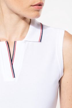Polo sin mangas para mujer