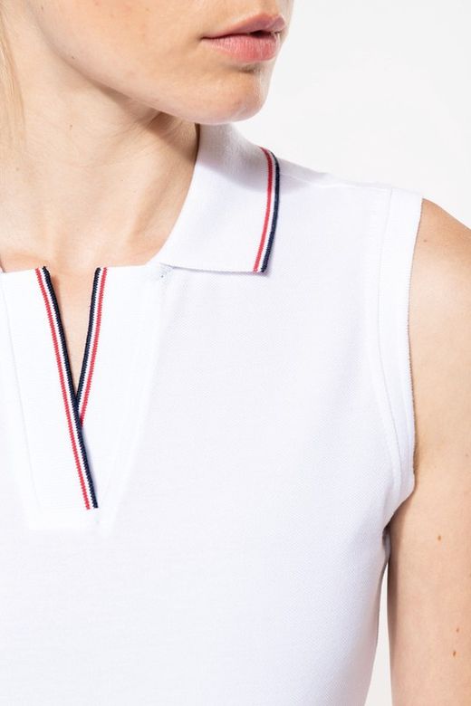 Polo sin mangas para mujer