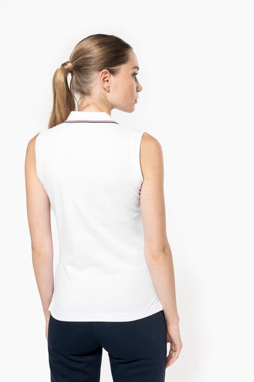 Polo sin mangas para mujer