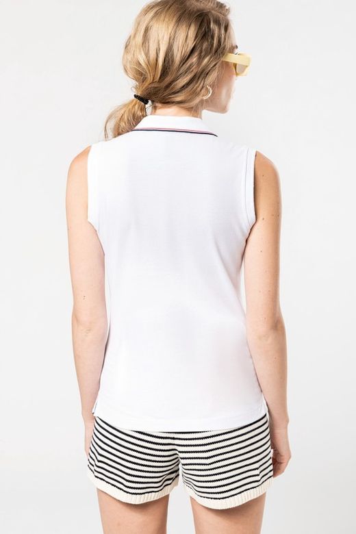 Polo sin mangas para mujer