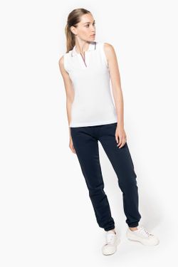 Polo sin mangas para mujer
