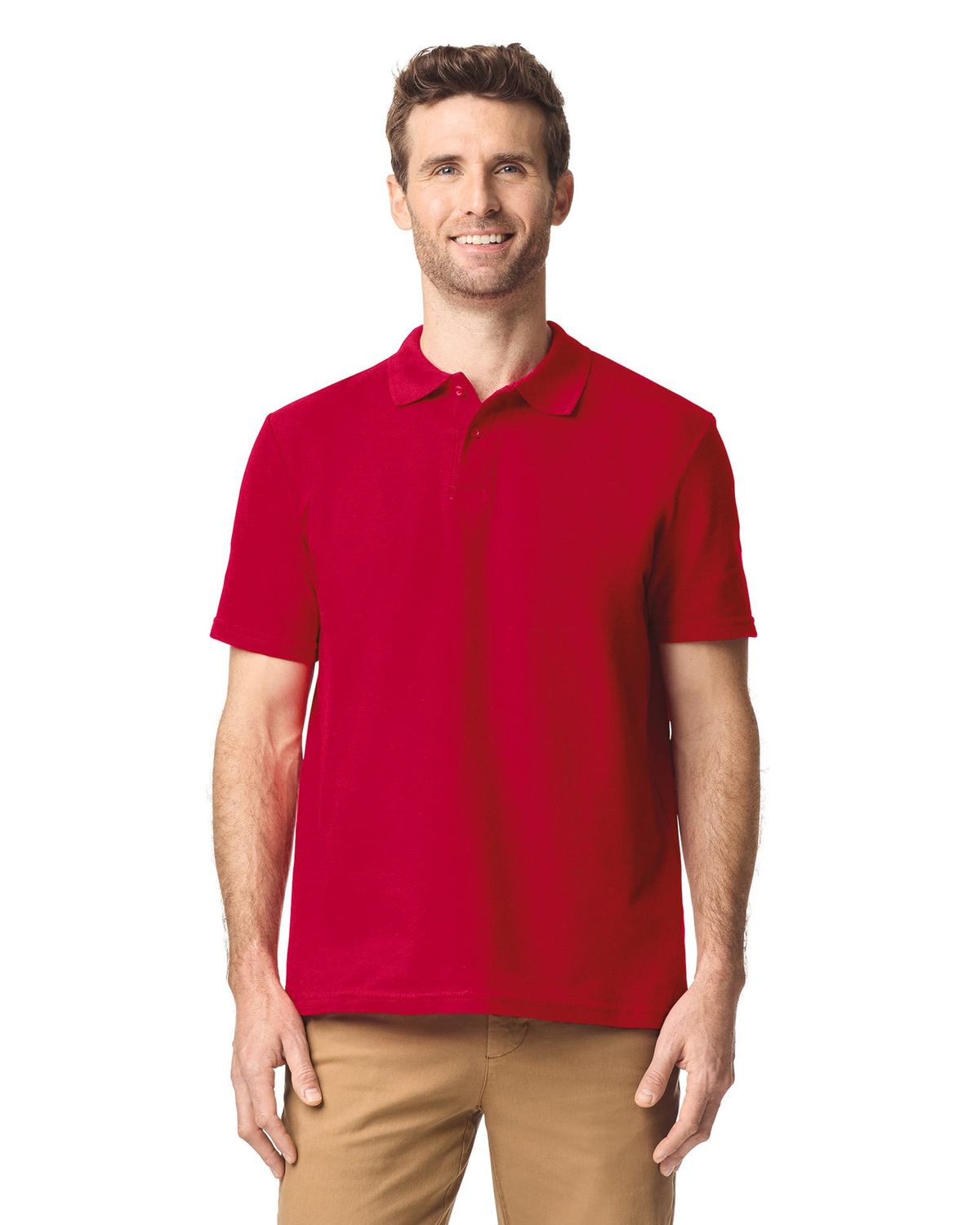 Polo Sofstyle Doble Piqué hombre Cherry Red-L