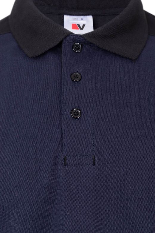 Polo stretch bicolor mc