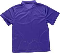 Polo técnico de manga corta, combinado  flúor / Morado