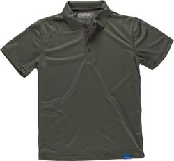 Polo técnico de manga corta flúor / Verde Caza