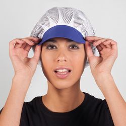 GORRA UNISEX REJILLA VISERA COLOR (PAQ. 10 UNID)