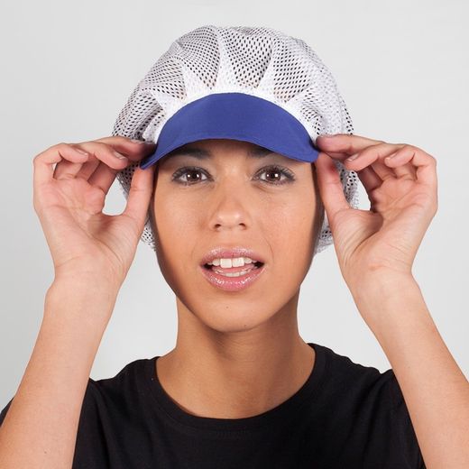 GORRA UNISEX REJILLA VISERA COLOR (PAQ. 10 UNID)