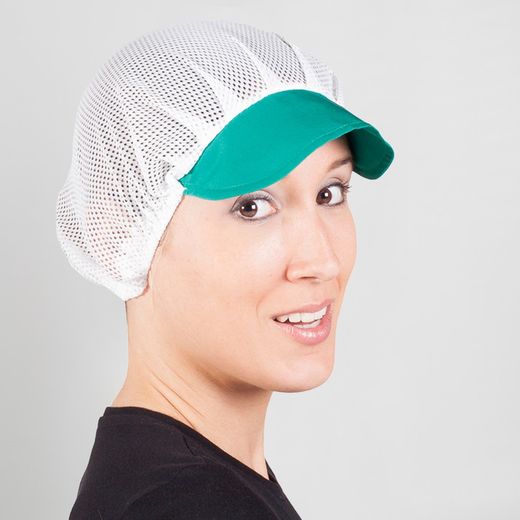 GORRA UNISEX REJILLA VISERA COLOR (PAQ. 10 UNID)