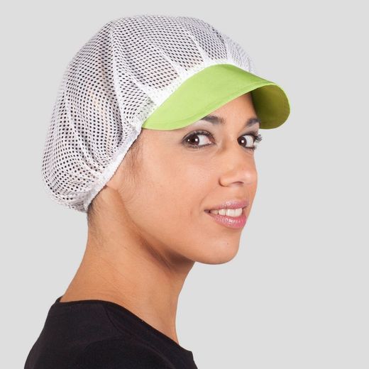 GORRA UNISEX REJILLA VISERA COLOR (PAQ. 10 UNID)