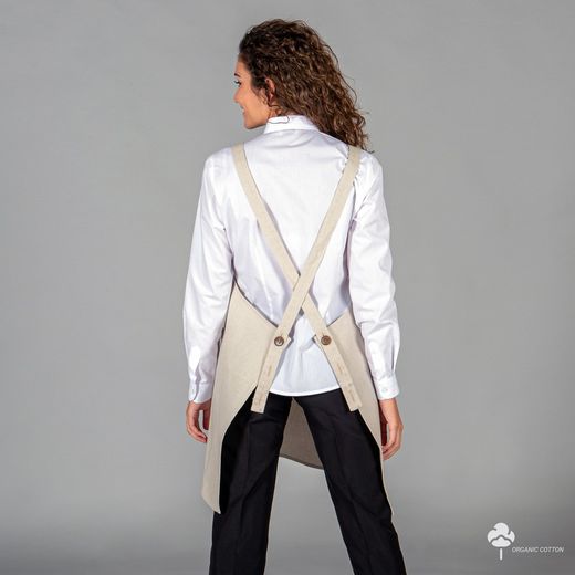 Delantal Con Peto Tejido Organico 76x92 Cm
