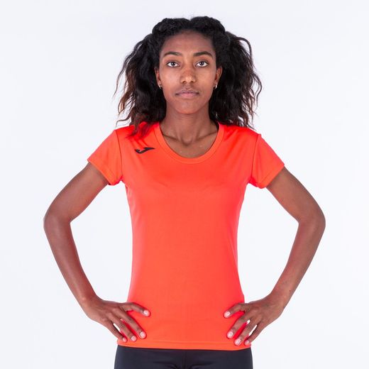 Record Ii Short Sleeve T-Shirt Fluor Coral
