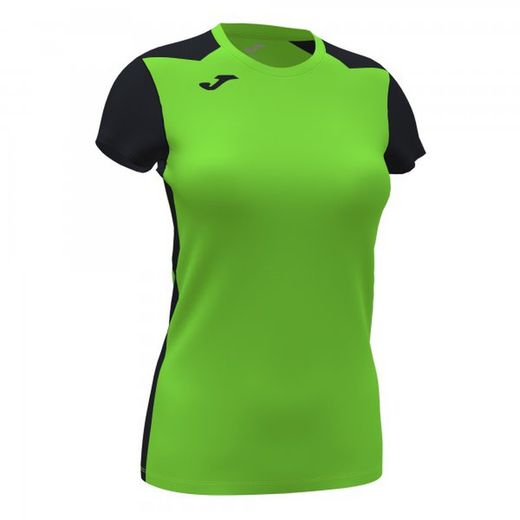 T-shirt a maniche corte Record Ii verde fluo nera