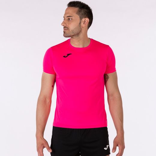Record Ii Short Sleeve T-Shirt Fluor Pink
