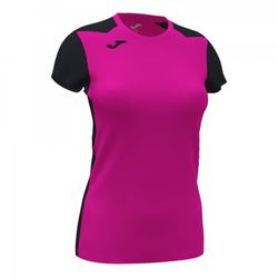 Record Ii Short Sleeve T-Shirt Fluor Pink Black