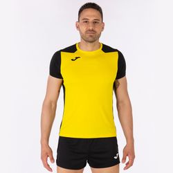 Record Ii Short Sleeve T-Shirt Yellow Black