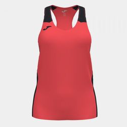 Record Ii Tank Top Fluor Coral Black