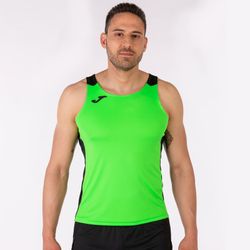 Record Ii Tank Top Fluor Green Black