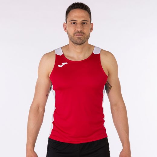 Canotta Record Ii Rossa Bianca