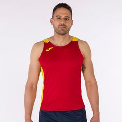Record Ii Tank Top Red Yellow
